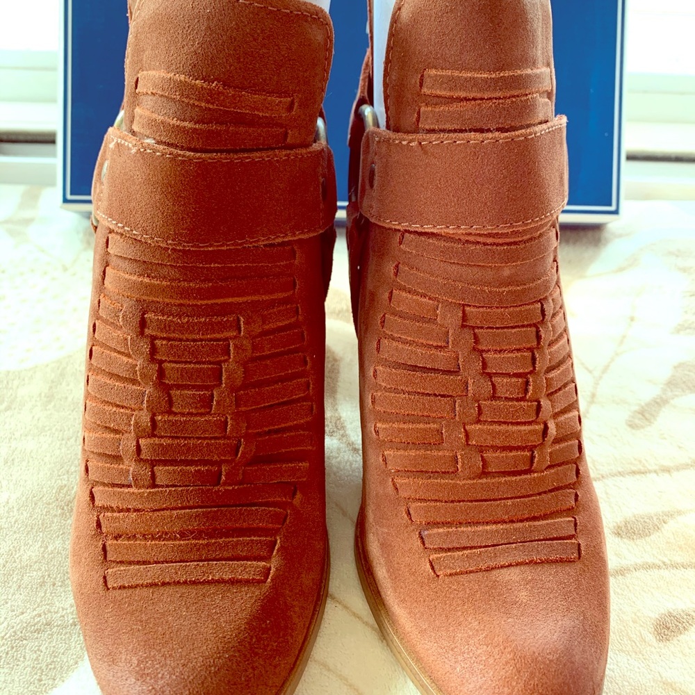 Seychelles suede cognac fall boot sz 6